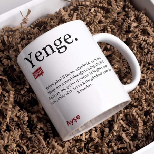 Personalisierte Lugat Keramiktasse „Yenge“ – Osmanisch & Türkisch