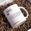 Personalisierte Lugat Keramiktasse „Abi“ – Osmanisch & Türkisch
