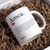 Personalisierte Lugat Keramiktasse „Amca“ – Osmanisch & Türkisch