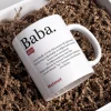 Personalisierte Lugat Keramiktasse „Baba“ – Osmanisch & Türkisch