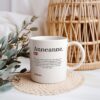Personalisierte Lugat Keramiktasse „Anneanne“ – Osmanisch & Türkisch