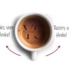 Personalisierte Tasse mit Initiale und Name – verziert mit blumigem Dekor in Blau