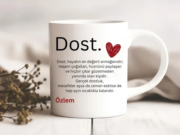 Personalisierte Keramiktasse „Dost“