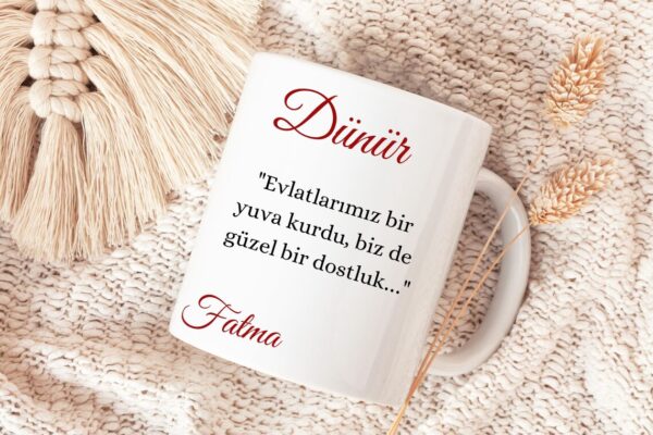 Personalisierte Keramiktasse „Dünür“