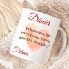 Personalisierte Keramiktasse „Dünür“ mit Herz