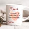 Personalisierte Keramiktasse „Dünür“ mit Herz