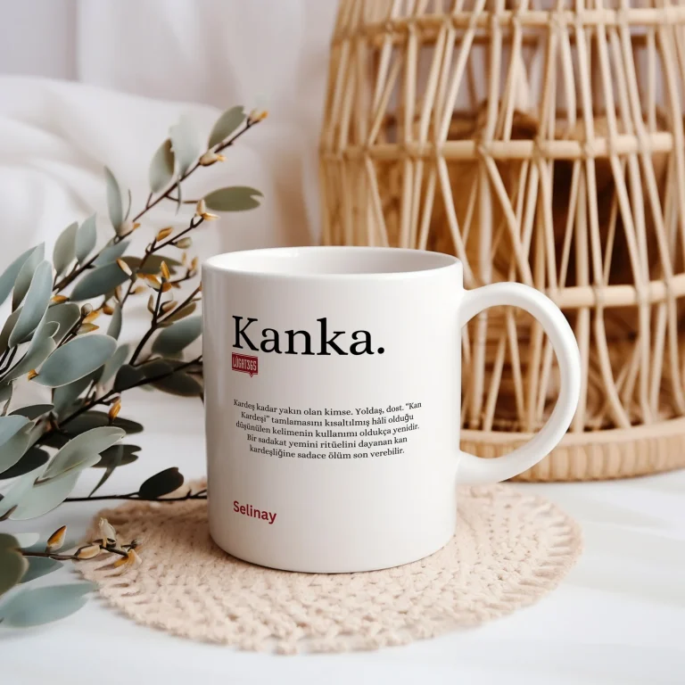 Personalisierte Lugat Keramiktasse „Kanka“ – Osmanisch & Türkisch