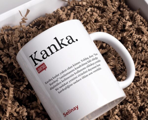 Personalisierte Lugat Keramiktasse „Kanka“ – Osmanisch & Türkisch