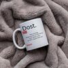 Personalisierte Lugat Keramiktasse „Dost“ – Osmanisch & Türkisch