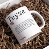 Personalisierte Lugat Keramiktasse „Teyze“ – Osmanisch & Türkisch