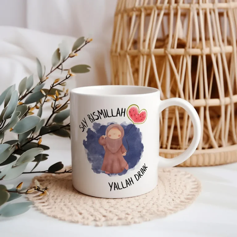 Islamische Tasse: Say Bismillah, Yallah Drink