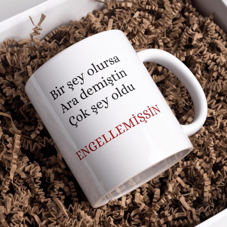 Keramiktasse „Bir şey olursa ara demiştin, çok şey oldu engelledin“