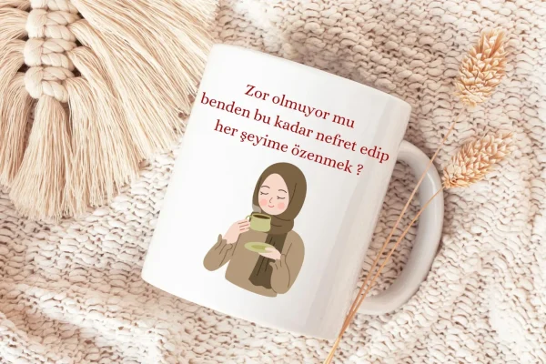 Keramiktasse „Zor olmuyor mu..?“ -Hijabi