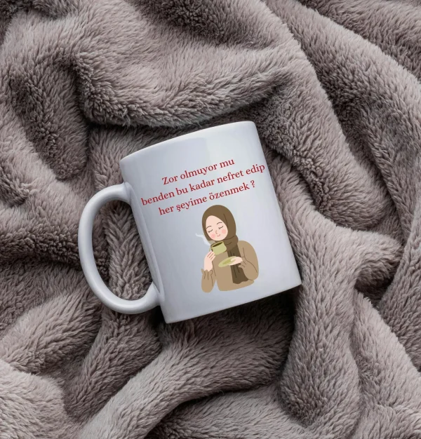 Keramiktasse „Zor olmuyor mu..?“ -Hijabi